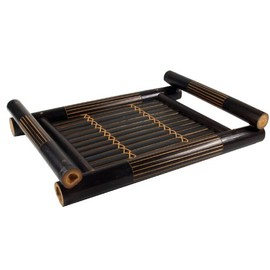 GURU SHOP Bamboo Tray, Size: Small (30 x 23 cm), Coasters, Trays