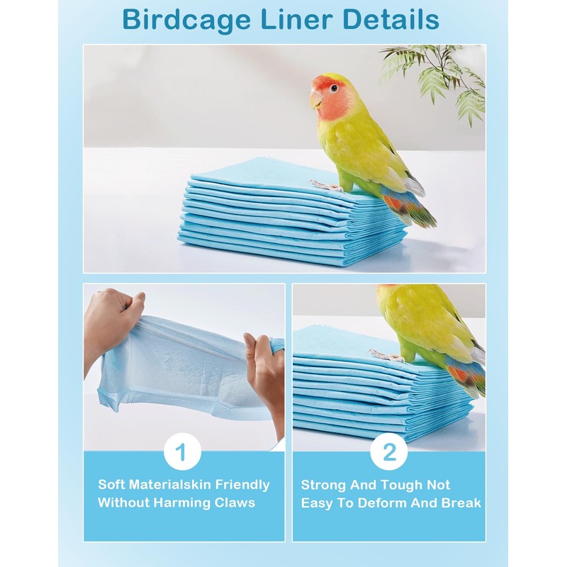 Disposable Bird Cage Liner Birds Cage Liners Super Absorbent Birdcage