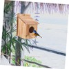 BUGUUYO Wooden Bird House Nesting Box for Birds Outdoor Feeding