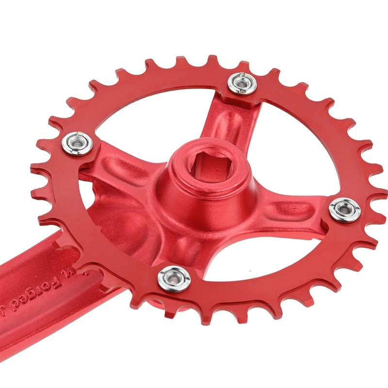 PETCHOR Square Taper Crankset MTB, Mountain Bike Single Speed Crankset,