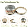 Wopanxye 10pcs 50ml Aluminum Tin Jars, Lip Balm Container, 50gram