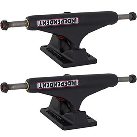 Independent Stage 11-139mm Bar Black/White/Red Skateboard Trucks - 5.39" Hanger 8.0" Axle (Set of 2)