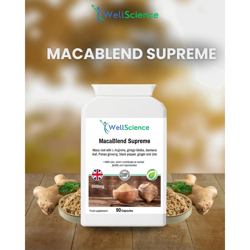 WellScience MacaBlend Supreme - Enhance Vitality, Fertility & Reproductive Health