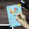 WENFLY Pool Party Invitation Cards, Summer Swimming Party for Birthday