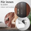 ECENCE Door Stop, Wall Stainless Steel, 2 x Wall Buffers,