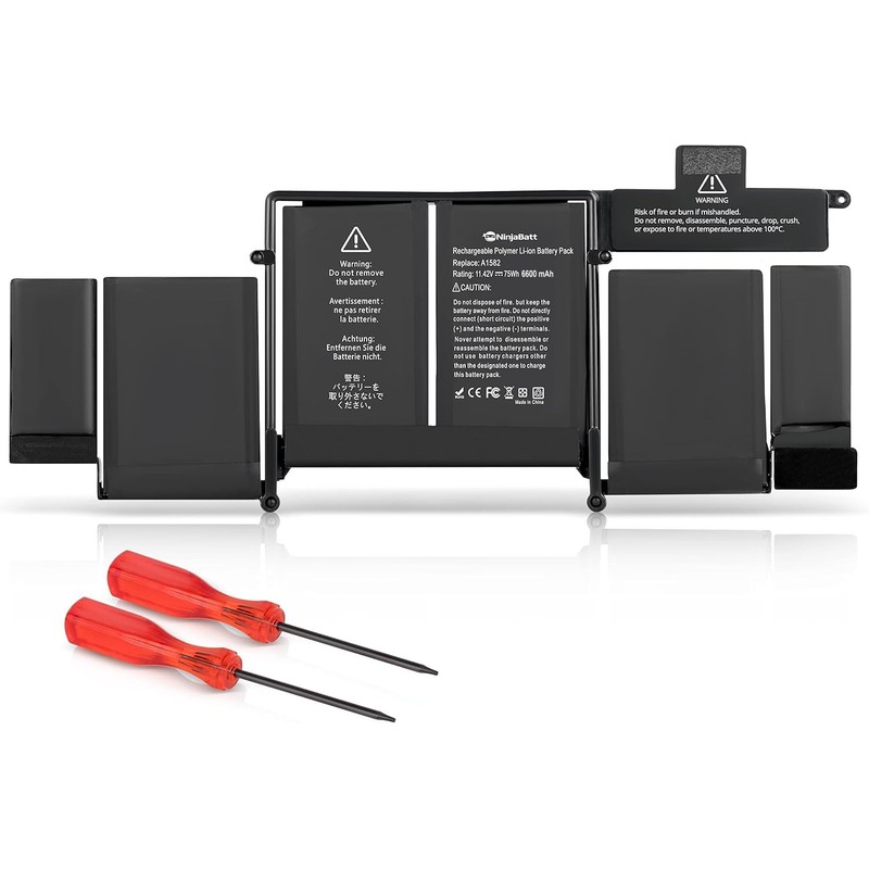 NinjaBatt Battery A1502 A1582 for Apple MacBook Pro Retina 13”