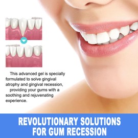 Gum Repair Gel for Receding Gums,Teeth Whitening Essence Pen,Gum Shield Soothing Gel,Soothes in/flam-mation, Reduces Bleeding & Bad Breath, Promotes Natural Gum Tissue Regeneration