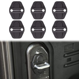 Voodonala for JL Door Lock Cover Buckle Decor Trim for 2018-2025 Jeep Wrangler JL JLU, for Jeep Gladiator JT 4XE 392 2018-2025, ABS Exterior Accessories, 6PAC,Matte Black