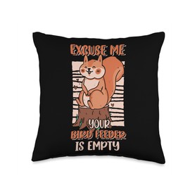 Your Bird Feeder Is Empty Throw Pillow