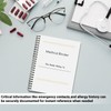 Medical Journal Binder - Personal Records Logbook, Office Visits Schedule