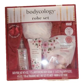 bodycology cherry blossom Robe Set 5 piece Unopened Box