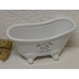 Nostalgia Decorative Ceramic Bath Tub ~BAIN DE Paris-White