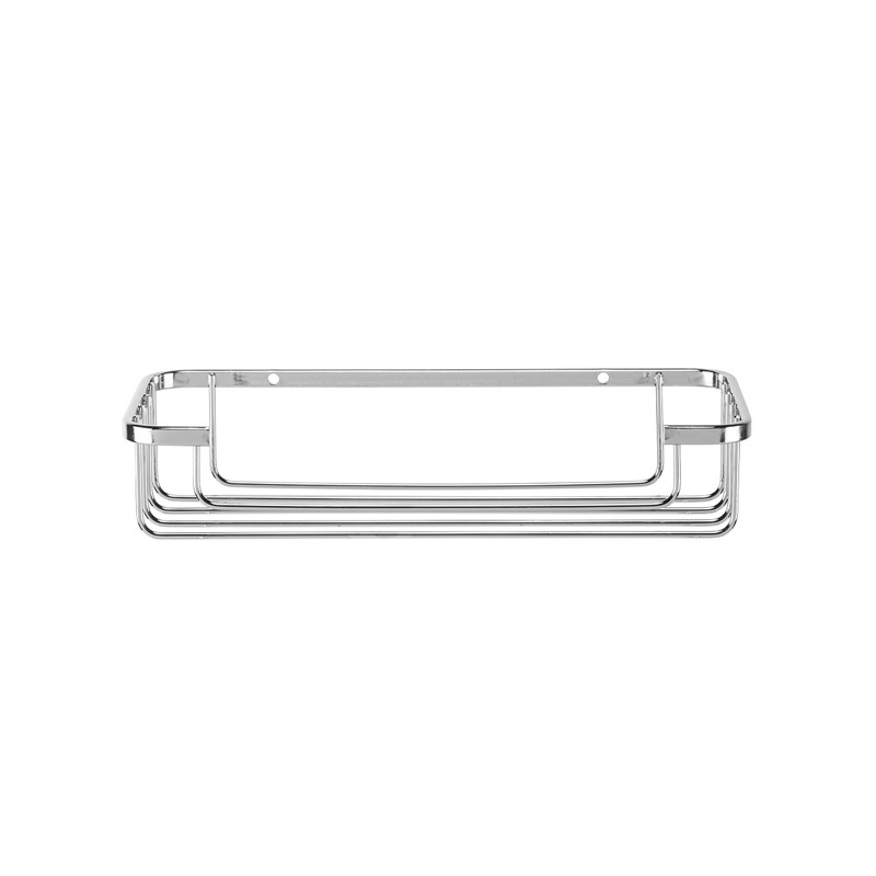 Croydex Chrome Wall Mounted Cosmetic Shower Basket for Bathroom, 5