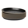 KooK Salad Plates, Ceramic Round Dishes for Appetizers and Desserts,