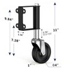 Ronlap Gate Wheels for Wooden Gate, Gate Caster Wheel Spring