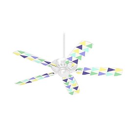 Triangles Cool - Ceiling Fan Skin Kit fits most 42 inch fans (FAN and BLADES SOLD SEPARATELY)