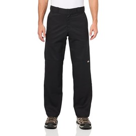 Dickies Flex Regular Fit Double Knee Work Pants, Black, 34 30