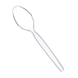 Comfy Package Comfy Package [100 Pack] Heavy Duty Disposable Clear Plastic Spoons - Plastic Silverware, Basic Cutlery for Parties, Events, and Everyday Use
