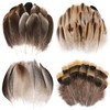 THARAHT 120pcs Natural Feathers Small 4 Styles Bulk for DIY