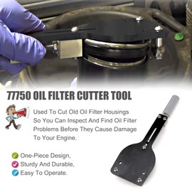 Oil Filter Cutter Tool 77750 Fit Filter Cutting Range 2 3/8"-5" Red Oil Filter Cutter Cutting Tool