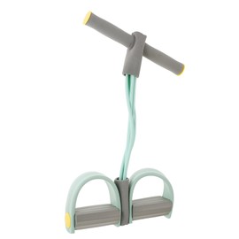 WOONEKY Stomach Abdominal Exercise Equipment 6-Tube Resistance Band Puller Pedal for Fitness and Yoga