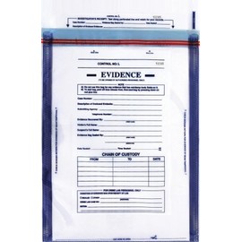 Tri-Tech Forensics 12x15" Evidence Collection Security Bag, Large, Pack of 100