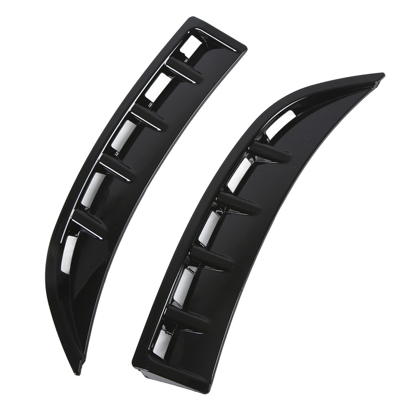 Front Bumper Canard, Front Bumper Canard Glossy Black Replacement for