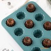 CHEFMADE Canele Form Non-Stick 12 Cavity Canele Muffin Bakeware Cupcake