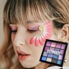 Xumann Purple Blue Eyeshadow Palette, 16Color Long Lasting Waterproof Eye