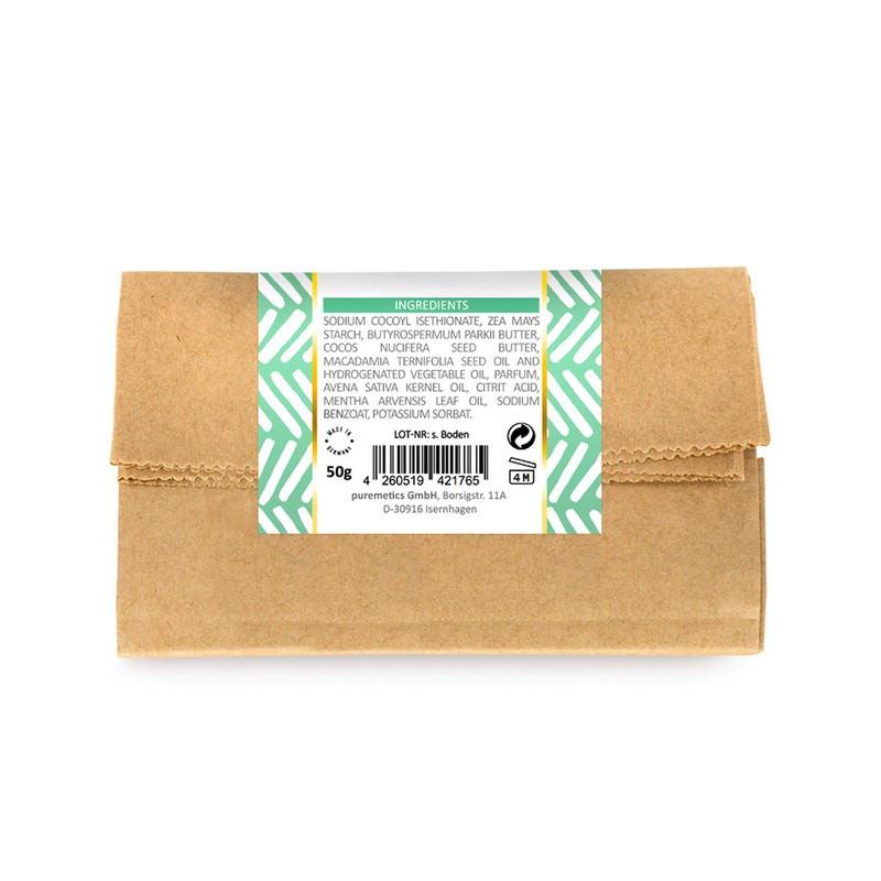 puremetics Zero Waste Shampoo Powder "Coconut Mint" (50 g =