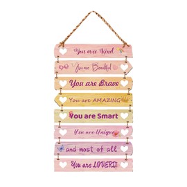 Xgvzs 8 PCS Inspirational Quote Wall Art Bedroom Accessories for Panel Ornaments Sleeping room Decorations Children Chamber Living Space for Children