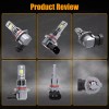 AUIMSOCO 10000K 4X LED Headlights High Low Light Bulbs For