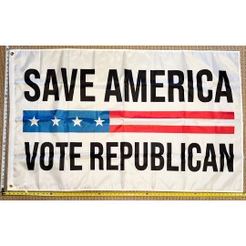 Unbranded Republican Flag FREE SHIPPING Save America Trump Desantis America USA Sign 3x5'