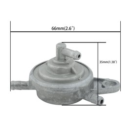 MCHMFG 2 Pcs - 1/4" Fuel Tank Tap Valve Petcock On-Off Switch for 50cc 70cc 90cc 100cc 110cc 125cc Scooter Pit Quad Dirt Bike Go Kart ATV (2(Triple) valves)