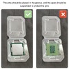 Xiatiaosann CPU Case Tray for Intel, Clamshell Plastic Protective Box