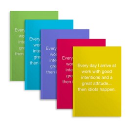 5 PCS Notebook Journal, Notebooks for Work, Note Taking Writing Funny Office Accessories Gag Gifts for Friend Sister Coworker Manager Mentor Nurse Day Birthday Retirement 5.7 x 8.3 Inches 41 Sheets