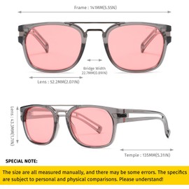 SHEEN KELLY Retro Polarized Square Sunglasses Men Women Fashion Trendy Eyewear Designer Multi-color lenses Shades
