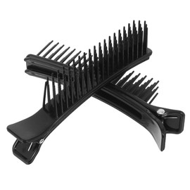 Lurrose Hair Sectioning and Parting Clips - Nonslip Styling Clips and Combs for Salon, Home Hair Cutting, and Coloring