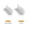QUEWEL Premade Lash Fans, 5D Premade Fans Eyelash Extensions 0.10mm