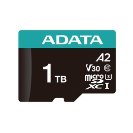 ADATA 1 TB Tarjeta de Memoria Micro SDXC con Adaptador Color Negro con Verde A2 (Clase V30S)