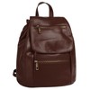 Samantha Look City 017743 Women's Genuine Leather Backpack, brown
