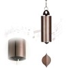 Deep Tone Heroic Windbell Large Cylinder Wind Chimes Antique Metal