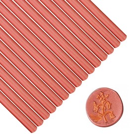 Wax Seal Sticks, Afobby 15 Pieces Glue Gun Sealing Wax Sticks for Wax Seal Stamp, Red Orange Wax Sealing Sticks for Wedding Invitations, Cards, Envelopes