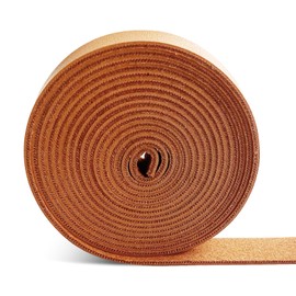 1 Pcs Faux Leather Fabric Strip, 0.59 Inch Wide 78 Inches Long, Single Sided Vegan Leather Strips Flat Leather Cord for DIY Craft, Belts, Garment Making Lacing, Straps (Light Brown)