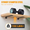 Floating Shelf Brackets 6 inch, Heavy Duty Wall Shelf Bracket