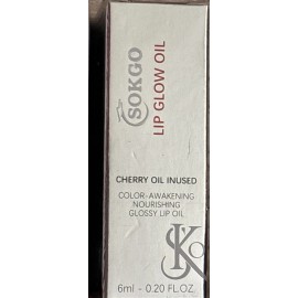 Sokgo 5 - Sokgo Lip Glow Oil  - 015 Cherry  - .20oz Each - Expires 8-23-2027