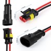 2 Pin Waterproof Wire Connector, 18AWG 10cm Male and Female
