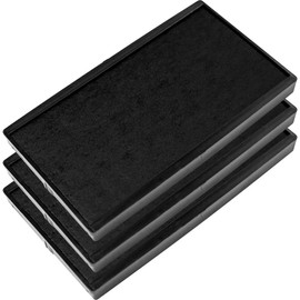 E/60 Replacement Pad Compatible for COLOP Printer 60 - Water Based, Non-Toxic - Pack of 3 - Black