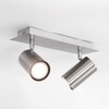 Trio Leuchten Bar in matt nickel, spotlight bar 2-bulb, exclusive