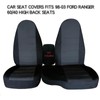 Dunhil Front Driver & Passenger 60/40 High Back Bench Cotton